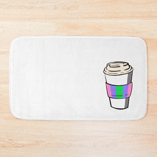 Item preview, Trigender Pride Coffee Cup Doodle designed and sold by CJ Vanderbeek.