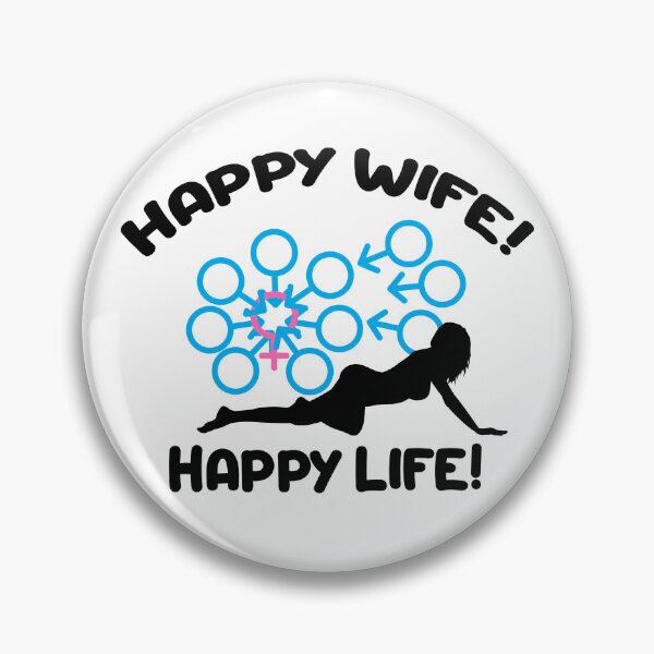 Artikelvorschau, Swinger Happy Wife ist gleich Happy Life! Glücklicher Ehefrau-Gangbang! entworfen und verkauft von swingersshop.