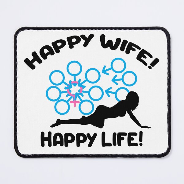 Item preview, Swinger Happy Wife equals Happy Life! Happy Wife Gangbang!  designed and sold by swingersshop.