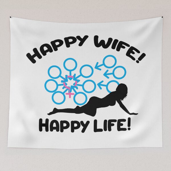 Item preview, Swinger Happy Wife equals Happy Life! Happy Wife Gangbang!  designed and sold by swingersshop.