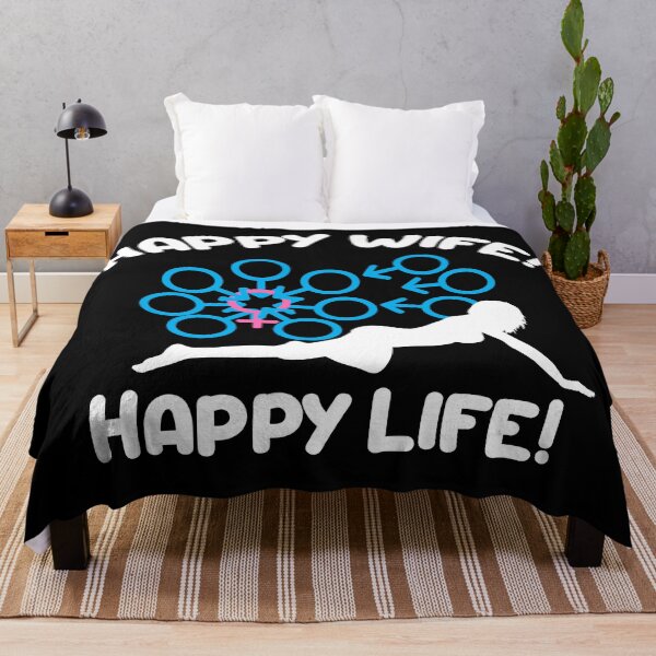 Item preview, Swinger Happy Wife equals Happy Life! Happy Wife Gangbang! For dark colors. designed and sold by swingersshop.
