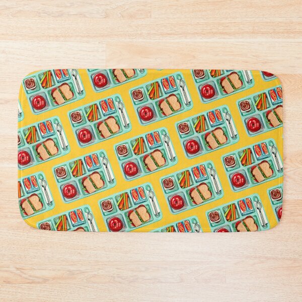 Item preview, School Lunch Pattern - Yellow designed and sold by Kelly  Gilleran.