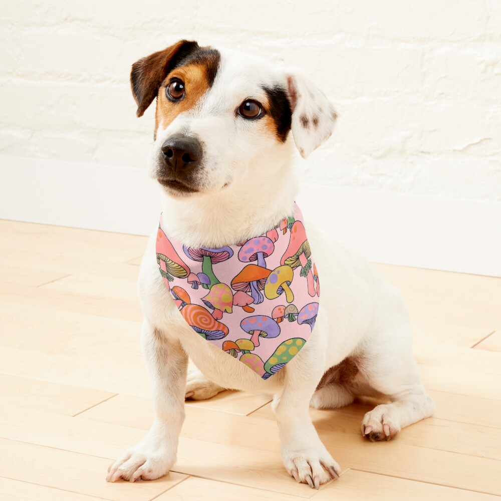 Happy Hippie Mushroom Magic Pet Bandana