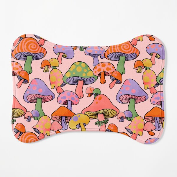 Happy Hippie Mushroom Magic Dog Mat