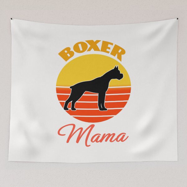 Artikelvorschau, Boxer Hund Mama Mama Muttertag Hund Welpe Liebhaber Niedlich Sunser Retro Lustig entworfen und verkauft von Meteor77.