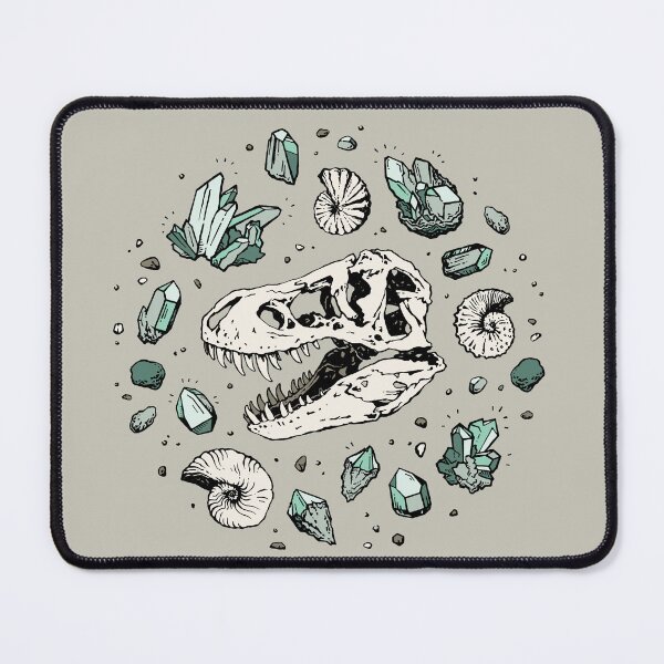 Item preview, Geo-rex Vortex | Aquamarine | Dinosaur Skull Fossil Art designed and sold by OMEGAFAUNA.