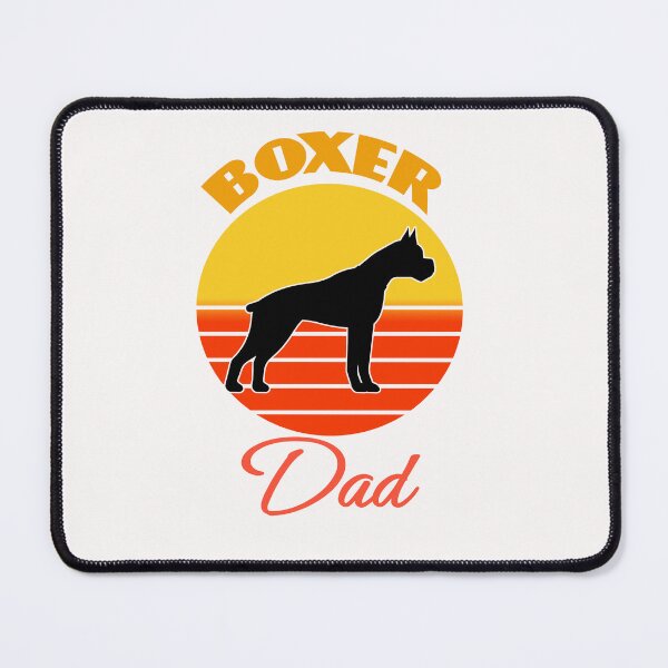 Item preview, Boxer Dog Dad Father's Day Dog puppy Lover Cute Sunser Retro Funny designed and sold by Meteor77.