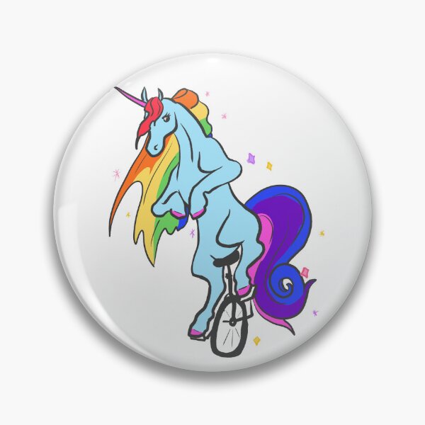 Item preview, Unicorn on a Unicycle designed and sold by Deadbirdkitsch.