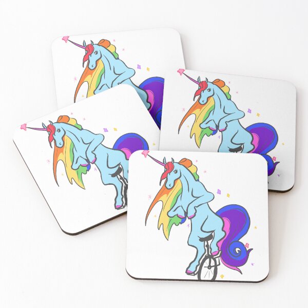 Item preview, Unicorn on a Unicycle designed and sold by Deadbirdkitsch.