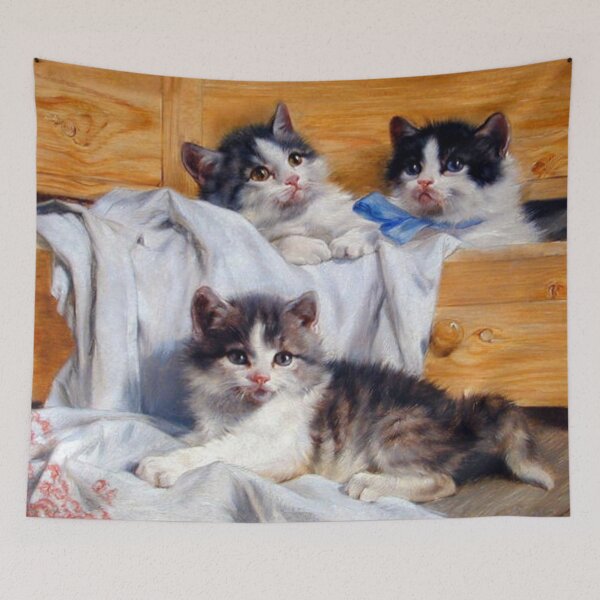 Item preview, Curious Cats in a Cozy Room designed and sold by SweetMySpot.