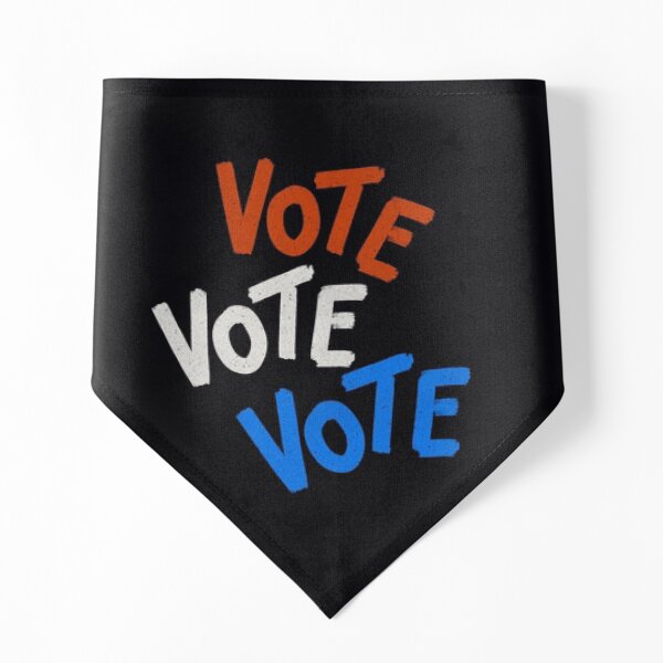 Vote, vote, vote - retro design Pet Bandana