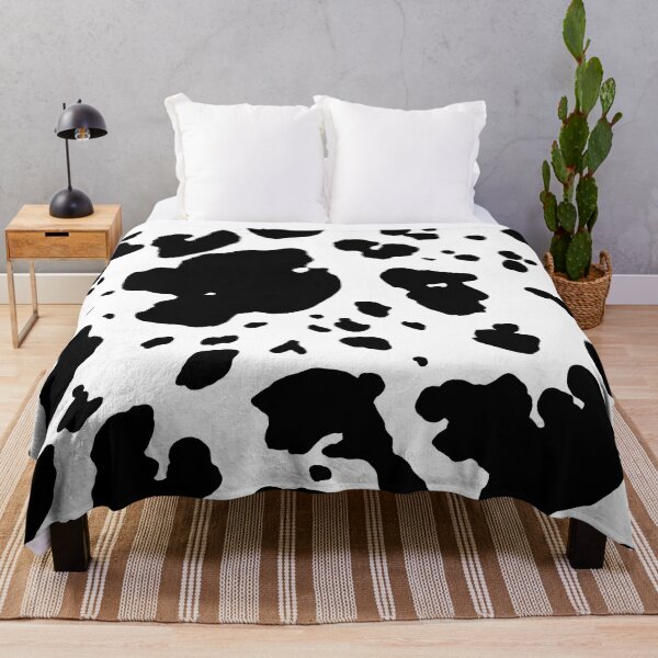 Item preview, Cowhide Black and White Cow Pattern designed and sold by trajeado14.