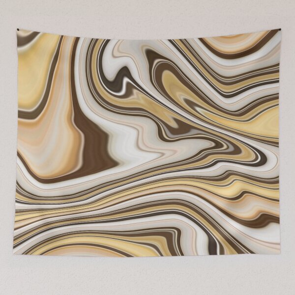 Item preview, Abstract marble effect coffee meets milk vanilla designed and sold by PoppyPattern.