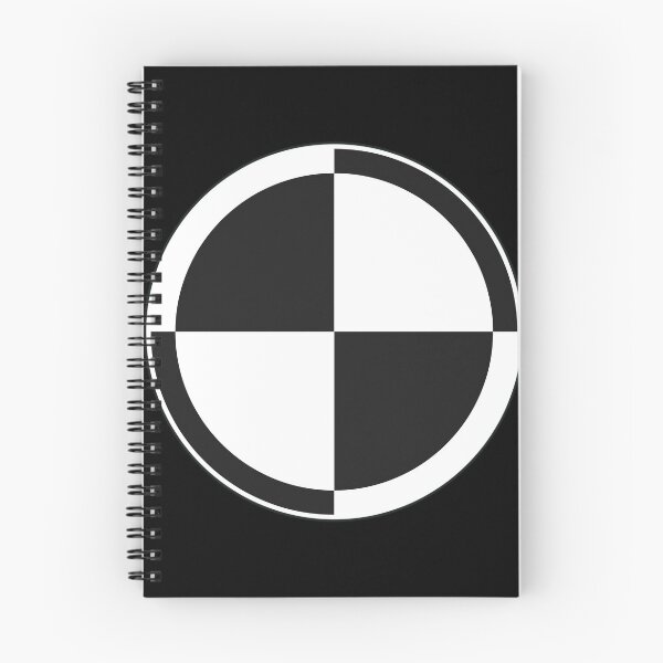 Aperçu de l'œuvre Damier 2 tons blanc noir blanc Retro Mod Roundel créée et vendue par ModSupporters.