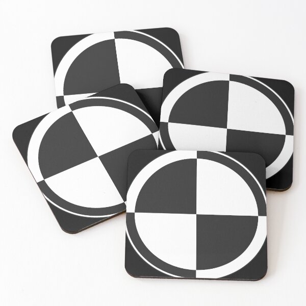 Item preview, Checker 2 tone white black white Retro Mod Roundel designed and sold by ModSupporters.