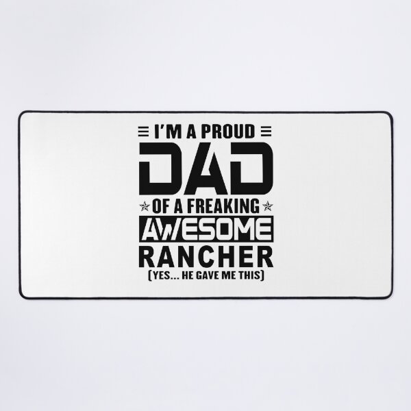 Item preview, I’m A Proud Dad Of A Freaking Awesome rancher, Funny Dad Shirt, Dad Of rancher Shirt, Dad Gifts, Christmas Gifts For Dad designed and sold by xlnv.