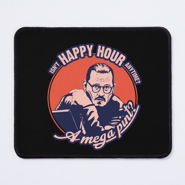 Item preview, A mega pint? Isn't happy hour anytime? designed and sold by ActiveNerd.