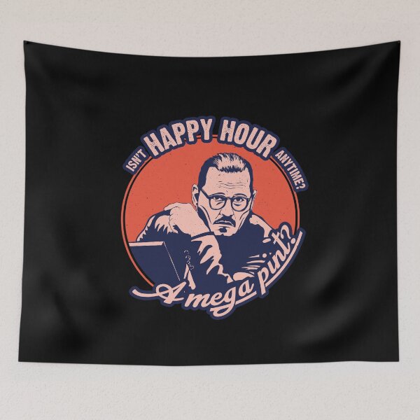 Item preview, A mega pint? Isn't happy hour anytime? designed and sold by ActiveNerd.