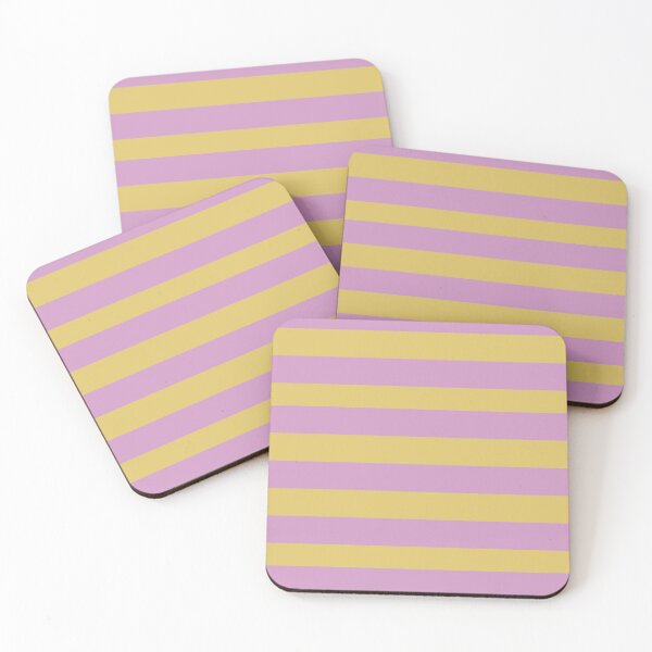 Item preview, Calming Orchid Pink and Cream Gold Colors in Horizontal Stripes designed and sold by NECHSTORE.