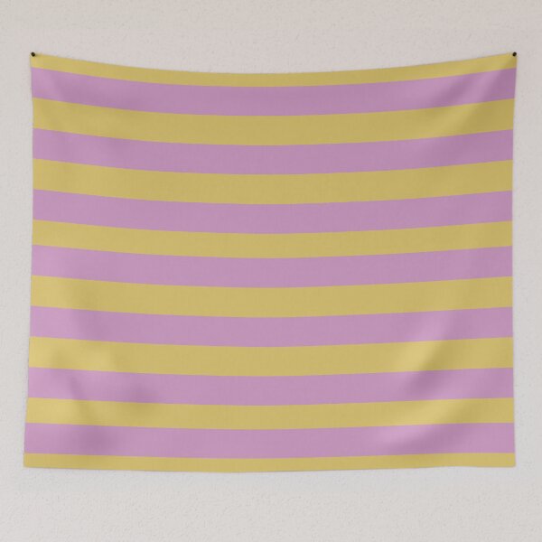 Item preview, Calming Orchid Pink and Cream Gold Colors in Horizontal Stripes designed and sold by NECHSTORE.