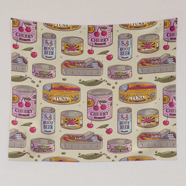 Item preview, Vintage Canned goods pattern  designed and sold by Miri-Noristudio.