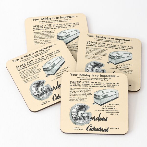 Item preview, GORDONS CARAVANS - ADVERT designed and sold by ThrowbackAds.