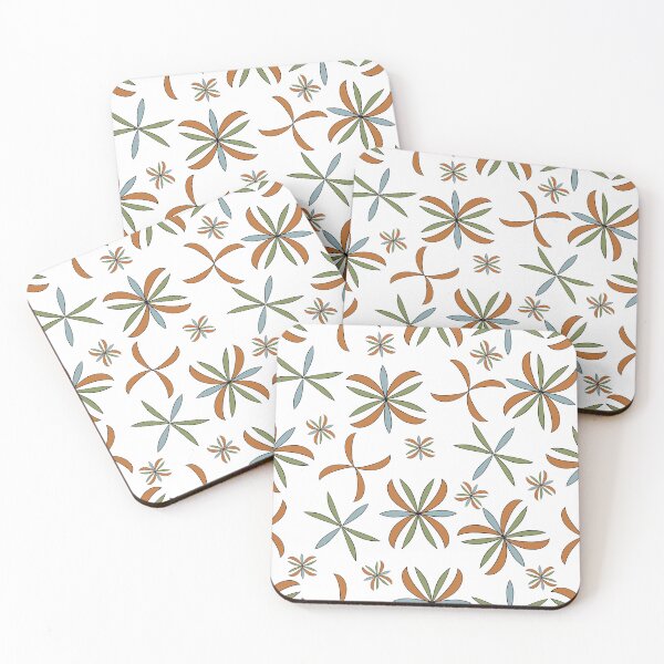 Item preview, Mid-Century Modern Pinwheel Pattern 1.0 White designed and sold by Old Urban Farmhouse Design Studio.