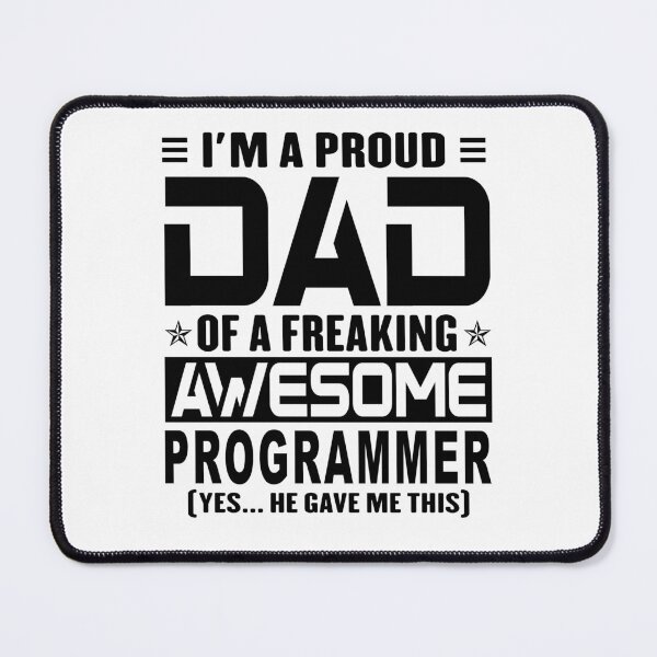 Item preview, I’m A Proud Dad Of A Freaking Awesome programmer, Funny Dad Shirt, Dad Of programmer Shirt, Dad Gifts, Christmas Gifts For Dad designed and sold by xlnv.
