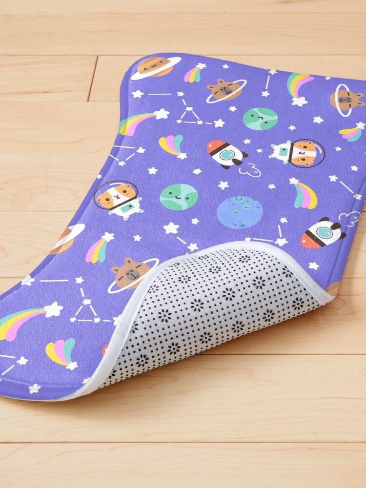 Alternate view of Guinea pig and capybara kawaii Space Pattern Pet Mat