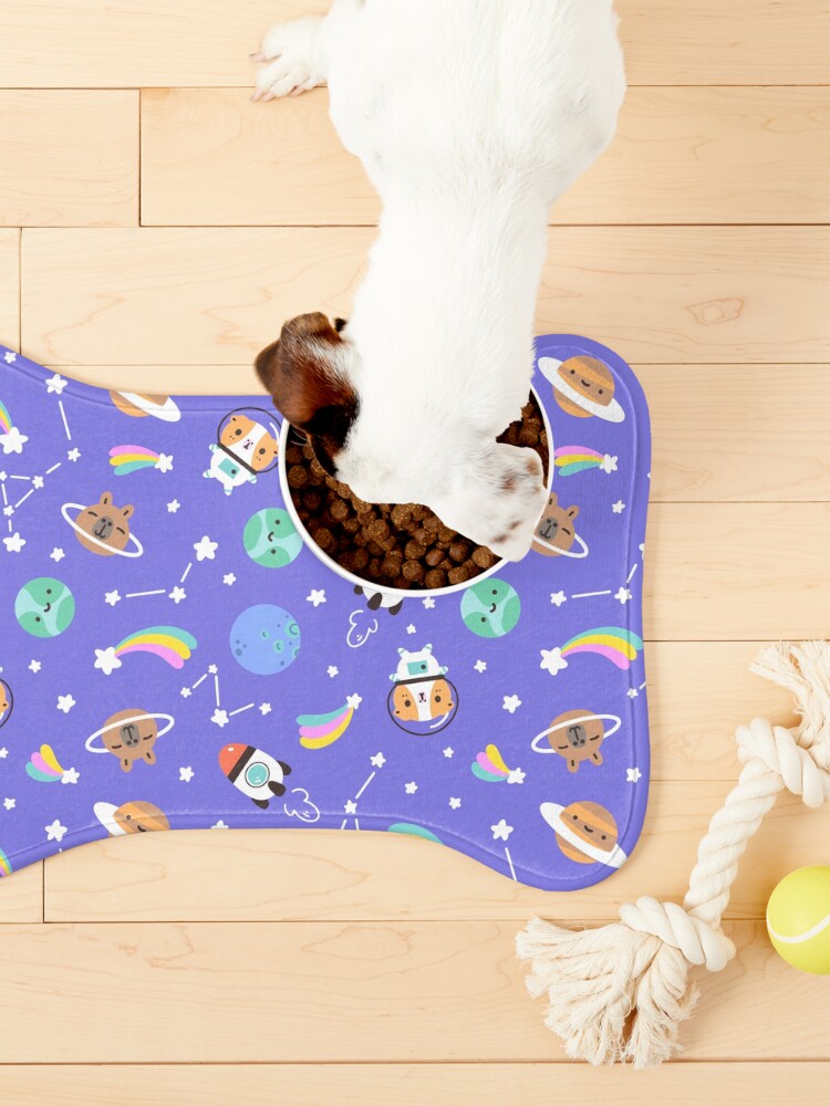Alternate view of Guinea pig and capybara kawaii Space Pattern Pet Mat