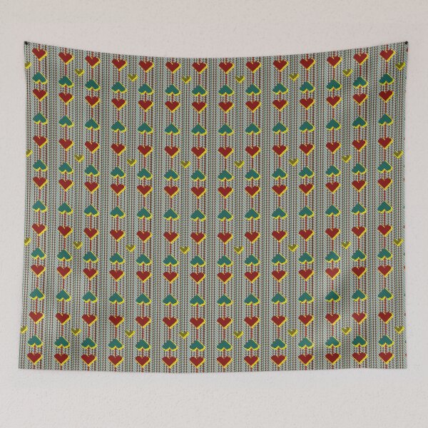 Item preview, Hearts Rain Pixel Art Pattern designed and sold by jebi-garden.