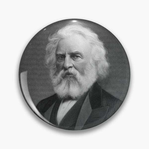 Item preview, Henry Wadsworth Longfellow Engraved Portrait designed and sold by warishellstore.