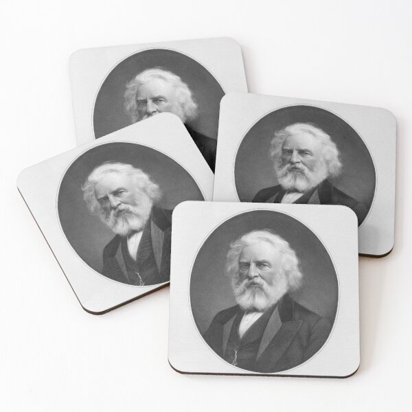 Item preview, Henry Wadsworth Longfellow Engraved Portrait designed and sold by warishellstore.