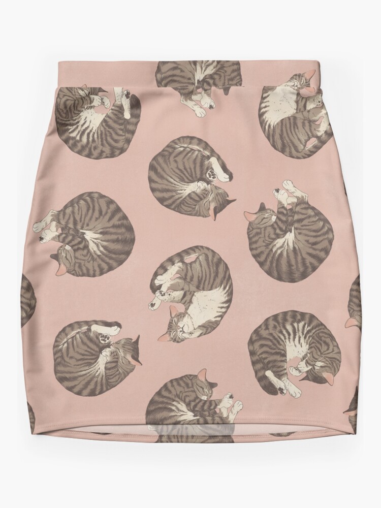 Disover Polkadot Cats Mini Skirt