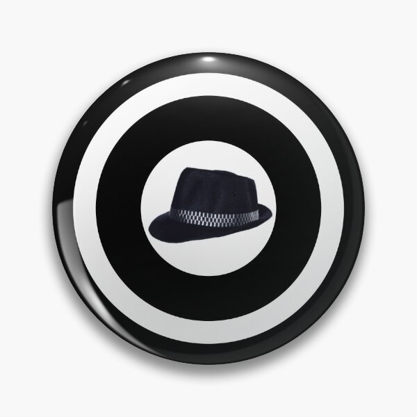 Item preview, Ska Pork Pie Checker 2 tone white black white Retro Mod Roundel designed and sold by ModSupporters.