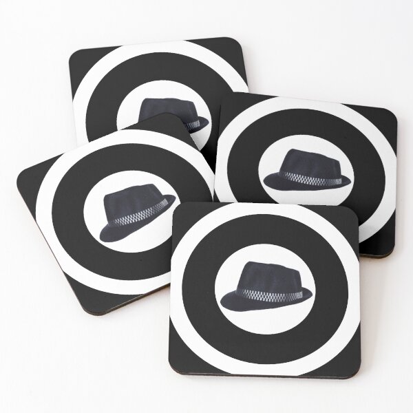Item preview, Ska Pork Pie Checker 2 tone white black white Retro Mod Roundel designed and sold by ModSupporters.