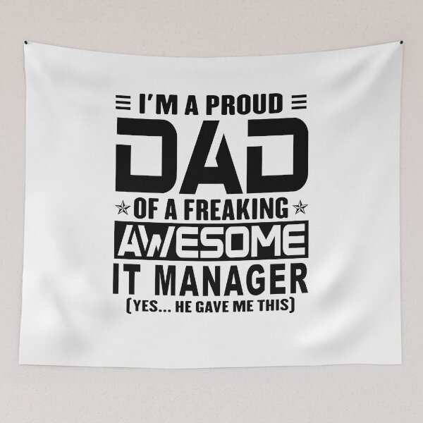 Item preview, I’m A Proud Dad Of A Freaking Awesome IT manager, Funny Dad Shirt, Dad Of IT manager Shirt, Dad Gifts, Christmas Gifts For Dad designed and sold by xlnv.