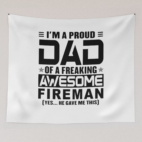 Item preview, I’m A Proud Dad Of A Freaking Awesome fireman, Funny Dad Shirt, Dad Of fireman Shirt, Dad Gifts, Christmas Gifts For Dad designed and sold by xlnv.