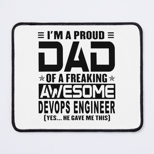 Item preview, I’m A Proud Dad Of A Freaking Awesome Devops engineer, Funny Dad Shirt, Dad Of Devops engineer Shirt, Dad Gifts, Christmas Gifts For Dad designed and sold by xlnv.