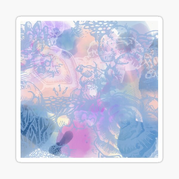 Item preview, Coral Garden Watercolour with Peach designed and sold by Sadie James.