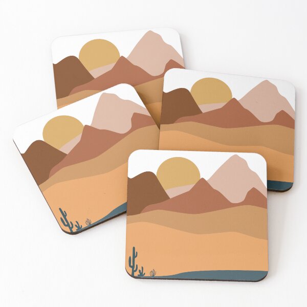Item preview, Desert Terrain Sunset Landscape designed and sold by Old Urban Farmhouse Design Studio.