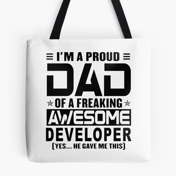 Item preview, I’m A Proud Dad Of A Freaking Awesome developer, Funny Dad Shirt, Dad Of developer Shirt, Dad Gifts, Christmas Gifts For Dad designed and sold by xlnv.