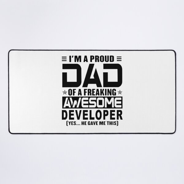 Item preview, I’m A Proud Dad Of A Freaking Awesome developer, Funny Dad Shirt, Dad Of developer Shirt, Dad Gifts, Christmas Gifts For Dad designed and sold by xlnv.