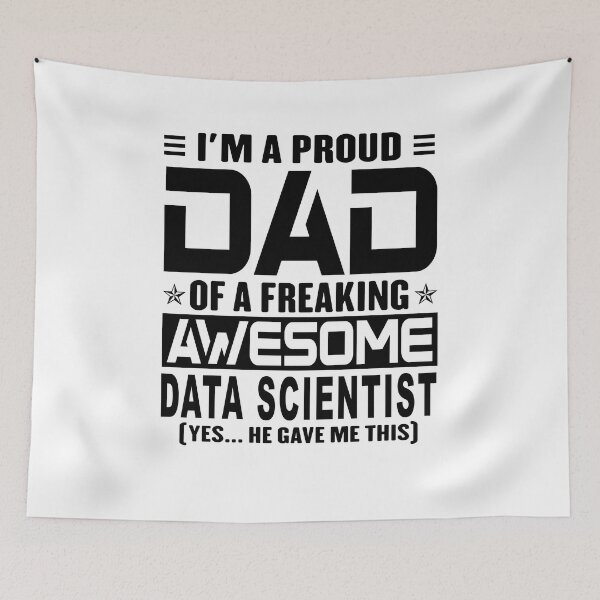 Item preview, I’m A Proud Dad Of A Freaking Awesome Data scientist, Funny Dad Shirt, Dad Of Data scientist Shirt, Dad Gifts, Christmas Gifts For Dad designed and sold by xlnv.