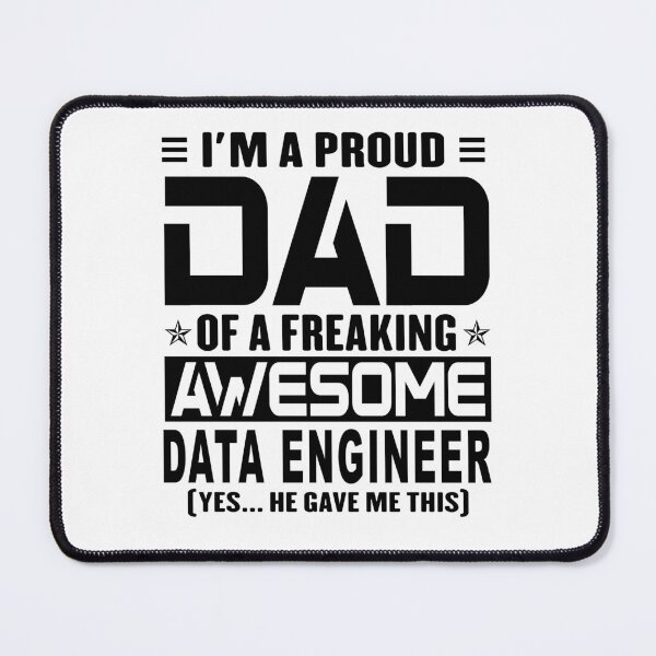 Item preview, I’m A Proud Dad Of A Freaking Awesome Data engineer, Funny Dad Shirt, Dad Of Data engineer Shirt, Dad Gifts, Christmas Gifts For Dad designed and sold by xlnv.