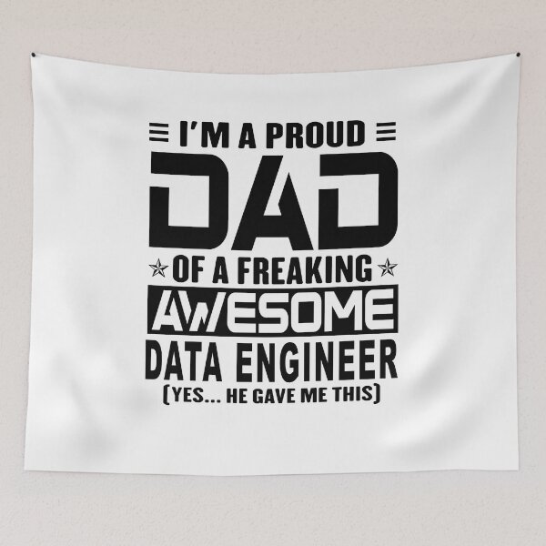 Item preview, I’m A Proud Dad Of A Freaking Awesome Data engineer, Funny Dad Shirt, Dad Of Data engineer Shirt, Dad Gifts, Christmas Gifts For Dad designed and sold by xlnv.