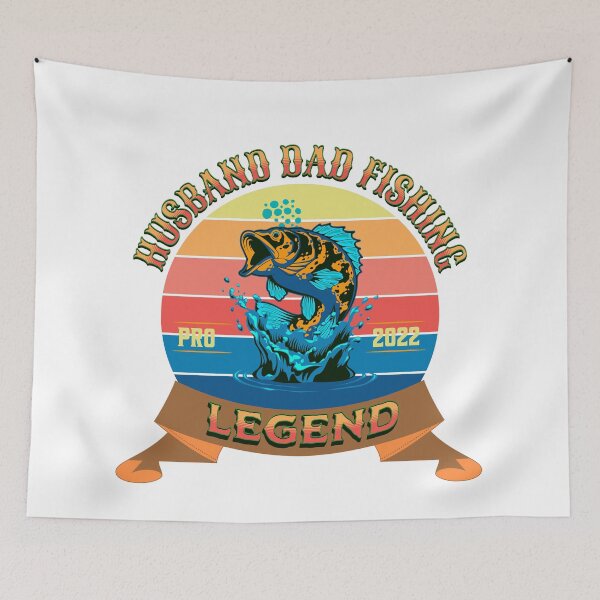 Item preview,  HUSBAND DAD FISHING LEGEND  VINTAGE SUNSET designed and sold by Affyboss6.