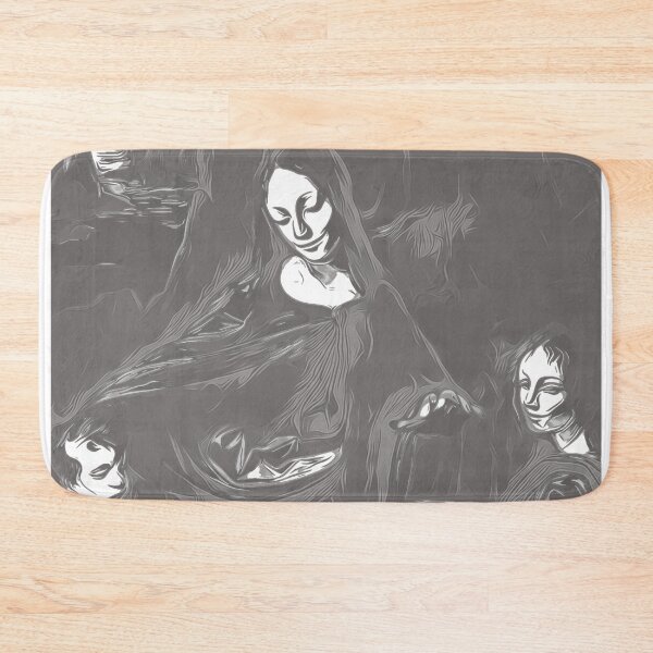 Item preview, The Virgin Of The Rocks: Leonardo Da Vinci Digitally Edited, Altered Into 3:2 Format, and Black and White (White Clear Background) designed and sold by TeachUrb.