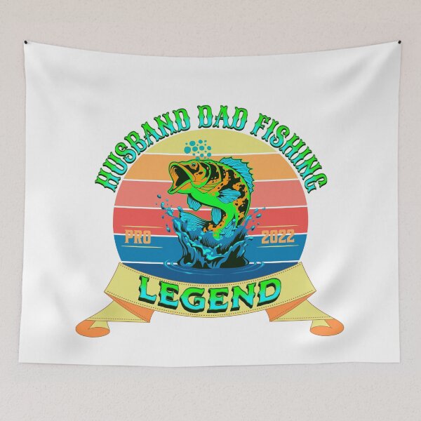 Item preview,  HUSBAND DAD FISHING LEGEND  VINTAGE SUNSET designed and sold by Affyboss6.