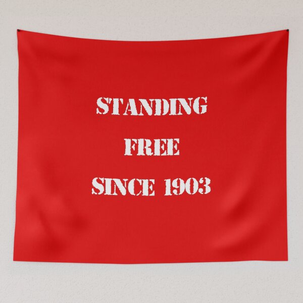 Item preview, Stand Free Dons Red White Retro designed and sold by ModSupporters.